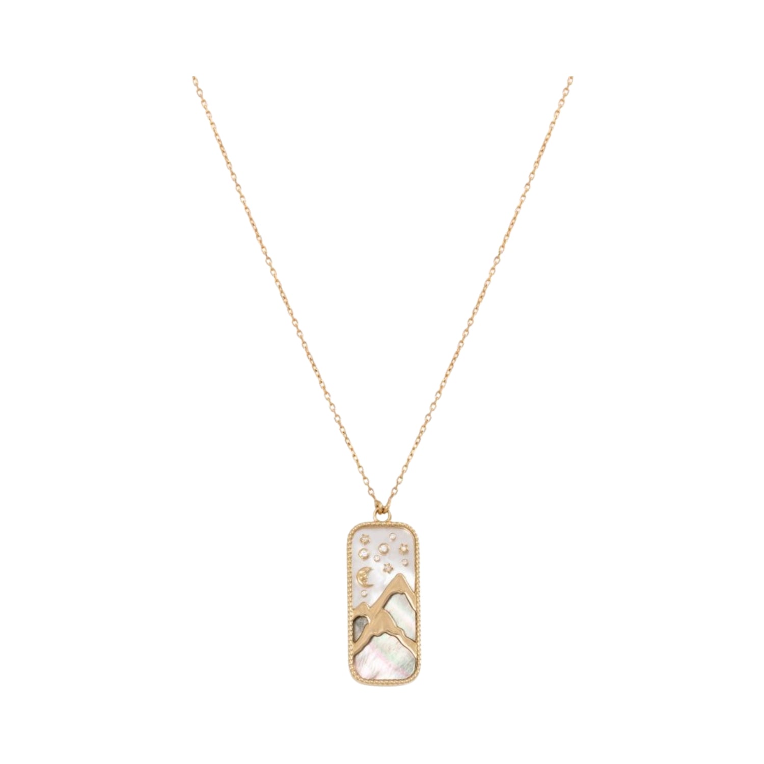 Earth Element Pendant in 18K Yellow Gold