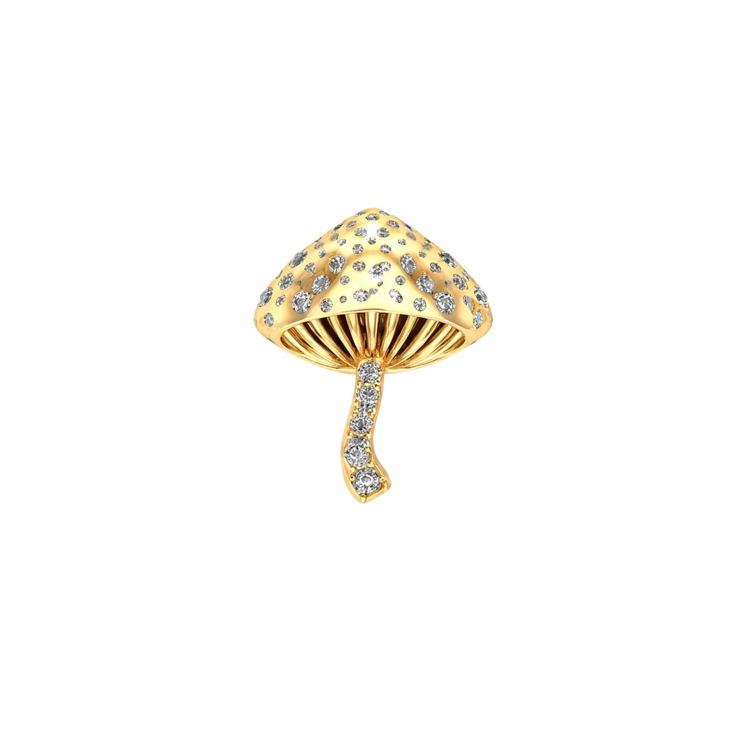 Magic Mushroom Diamond Studs by Alessa Rocks