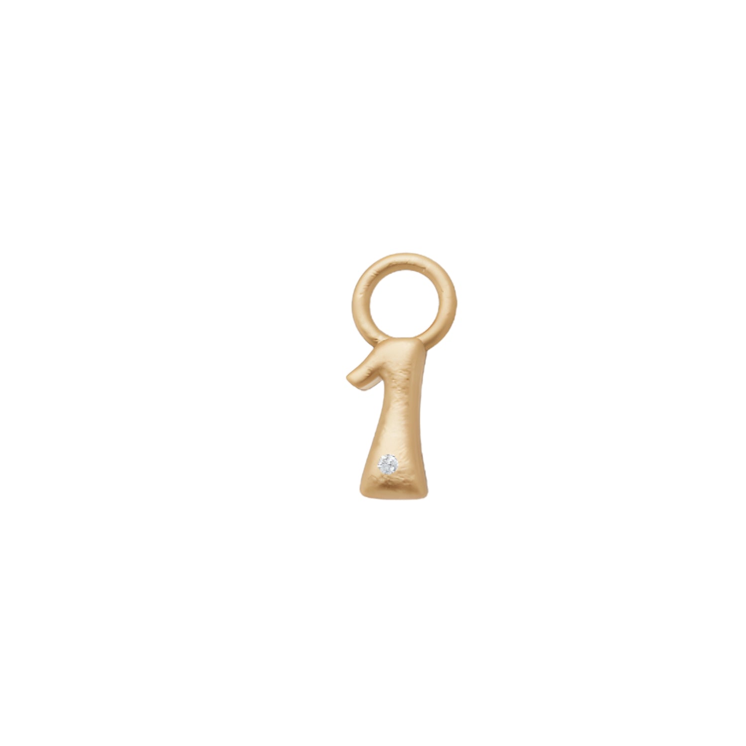 Mini Diamond Number Charm by Alessa Rocks
