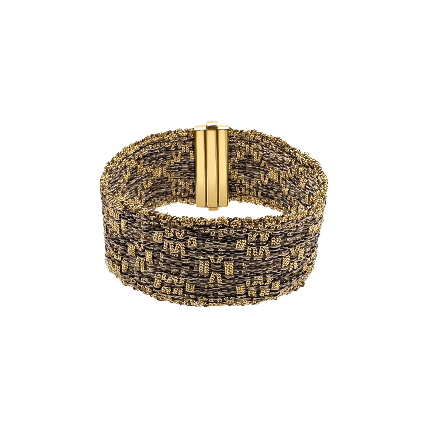 Silk Wire Bracelet in Yellow Gold-Dipped Silver