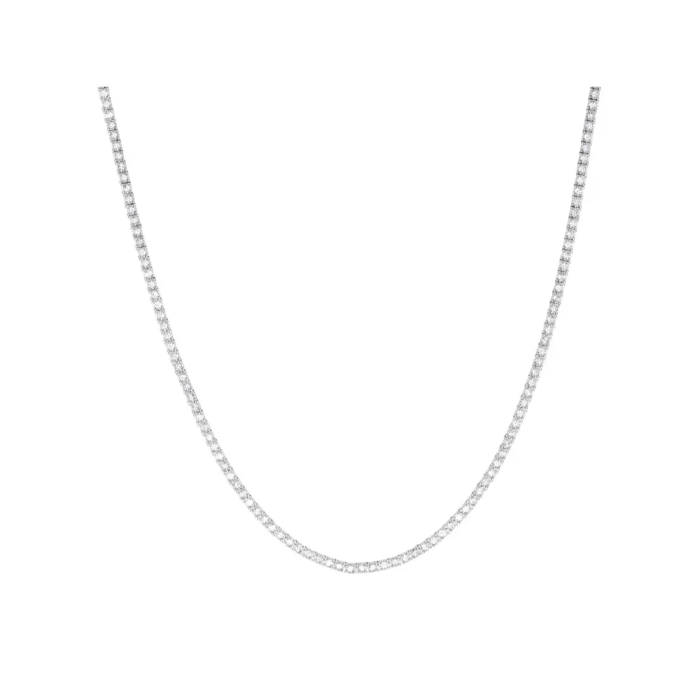   Melina Diamond Tennis Necklace Princess Jewelry Shop