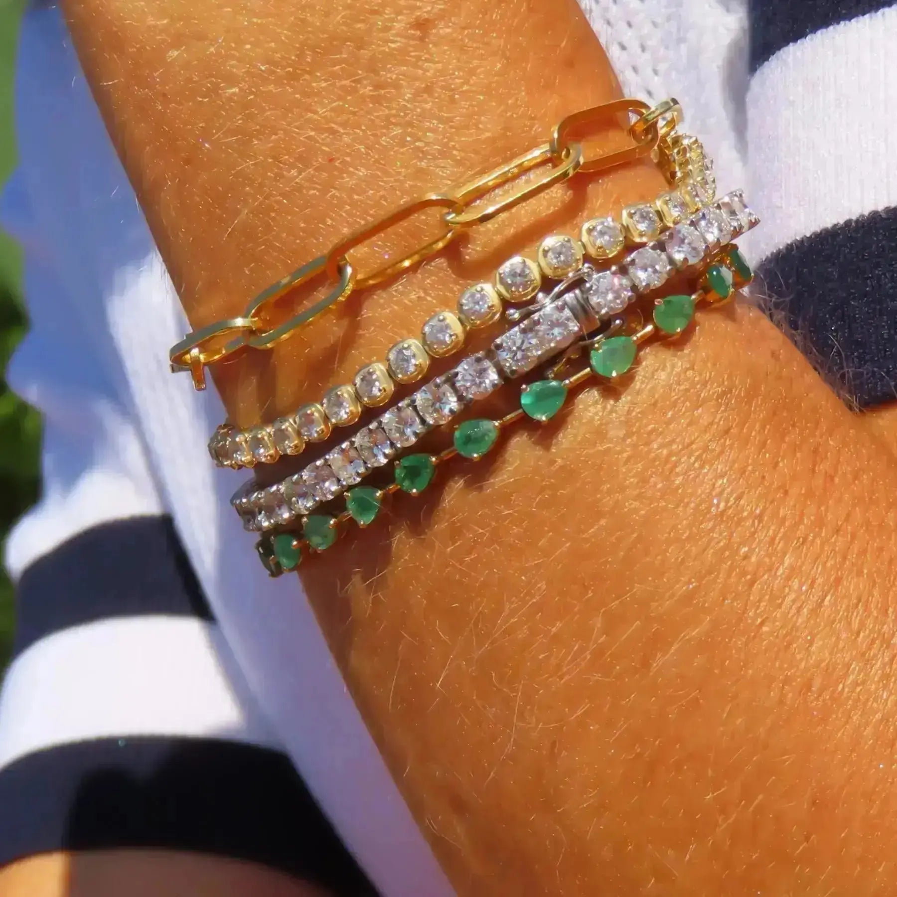   Half Eternity Buttercup Diamond Flexible Bangle Princess Jewelry Shop