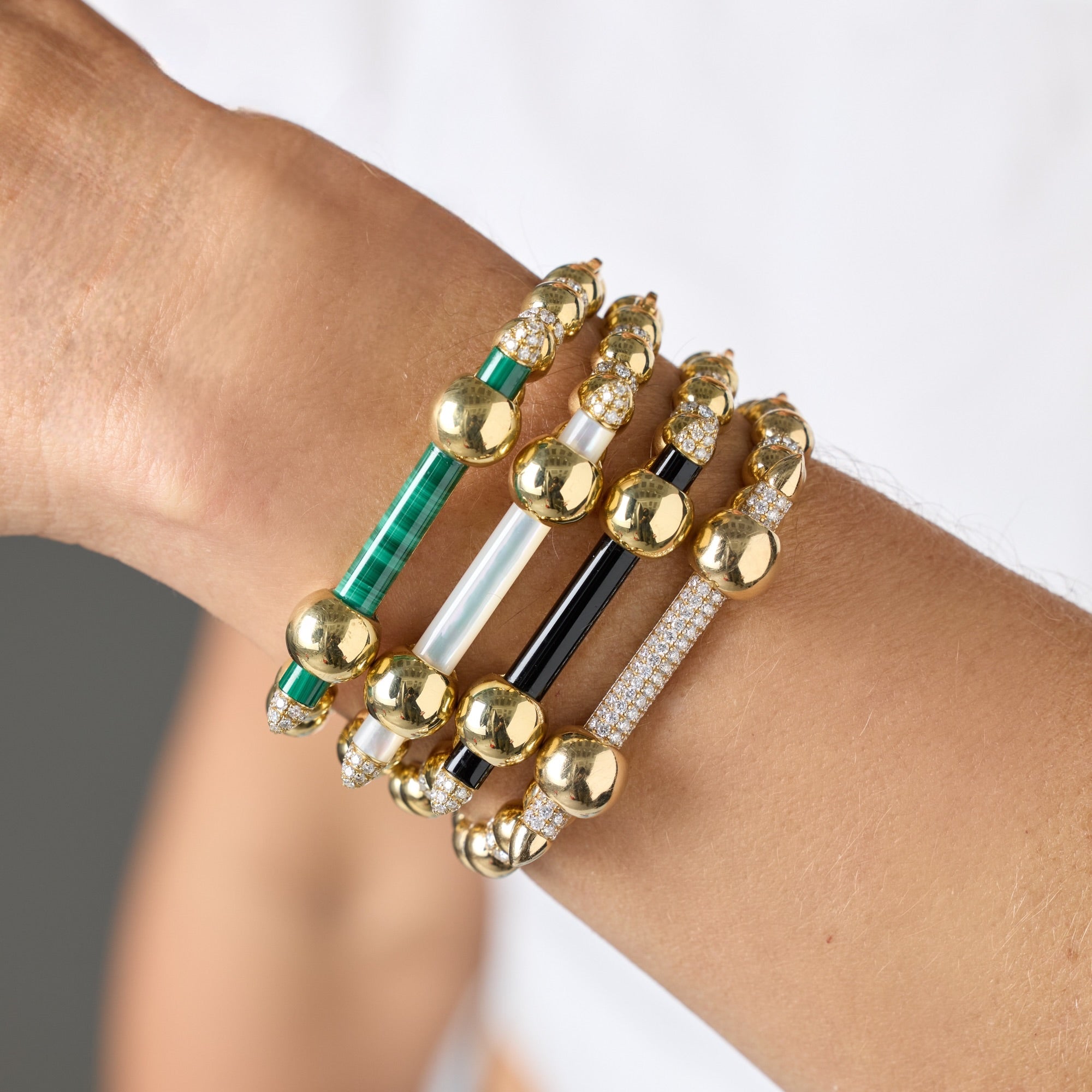 Yellow Gold Bar Bracelet